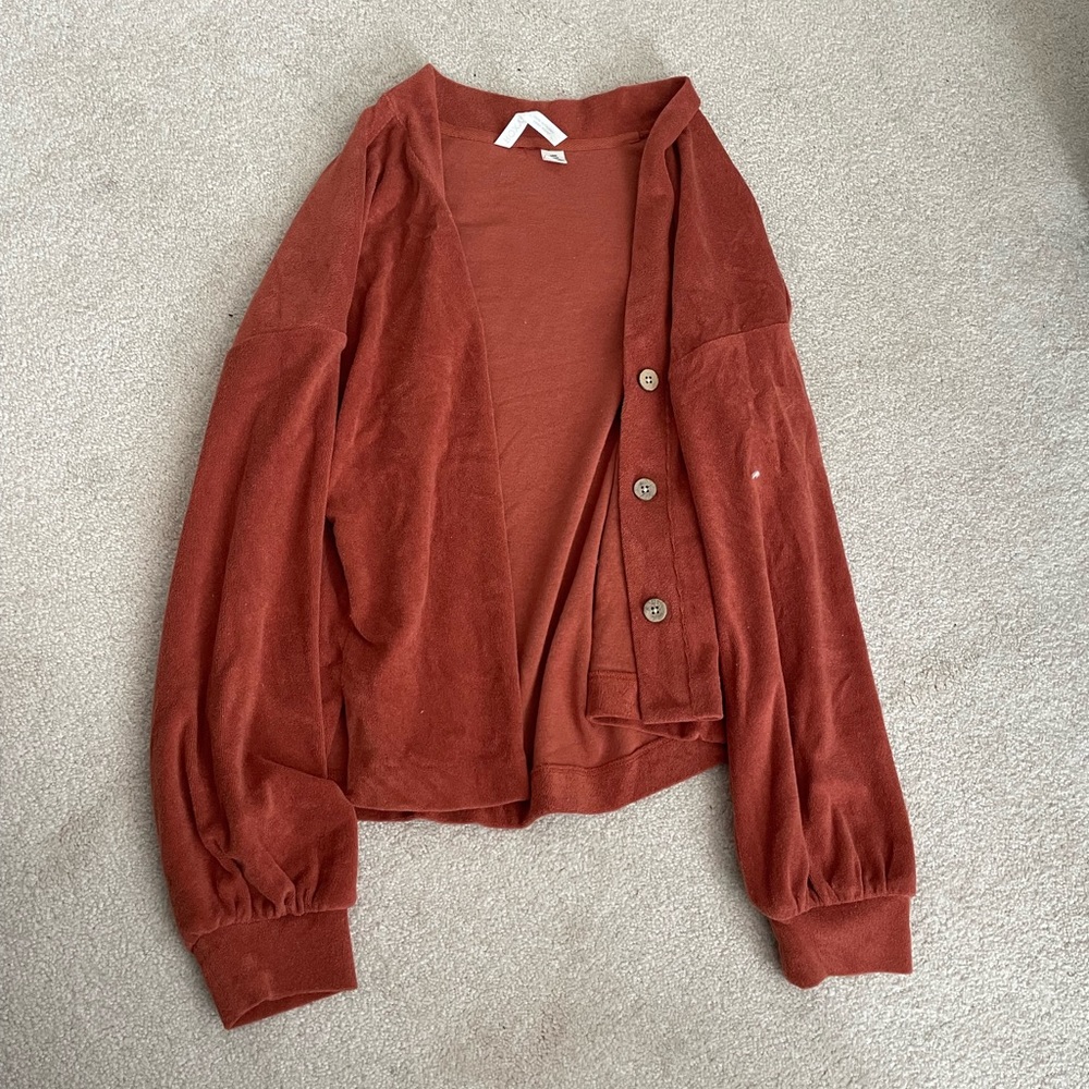brownish reddish roxy sweater